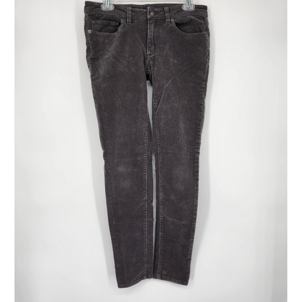 Patagonia Fitted Corduroy Pants Women 29x32 Gray Stretch 5 Pocket Cotton READ - Picture 2 of 10